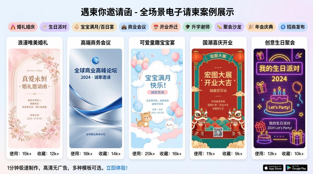 颜值封神！撞色风电子请柬爆火，解锁年轻人专属潮流邀请函